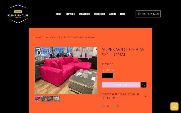 /product-page/super-wide-chaise-sectional — 5280 Furniture Direct