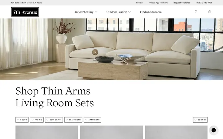 /collections/thin-arms-living-room-sets — 7th Avenue @ Cherry Creek Denver