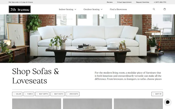 /collections/sofas-and-loveseats — 7th Avenue @ Cherry Creek Denver