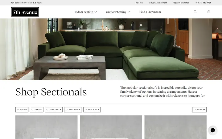 /collections/sectionals — 7th Avenue @ Cherry Creek Denver