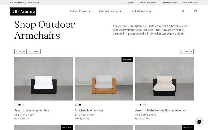 /collections/outdoor-armchairs — 7th Avenue @ Cherry Creek Denver