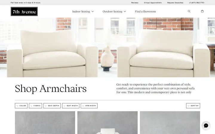 /collections/armchairs — 7th Avenue @ Cherry Creek Denver