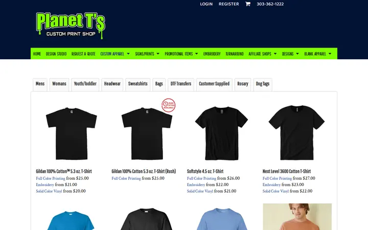 /page/custom-apparel — Planet T's