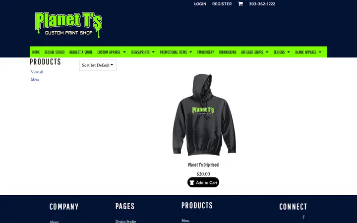 /shop — Planet T's