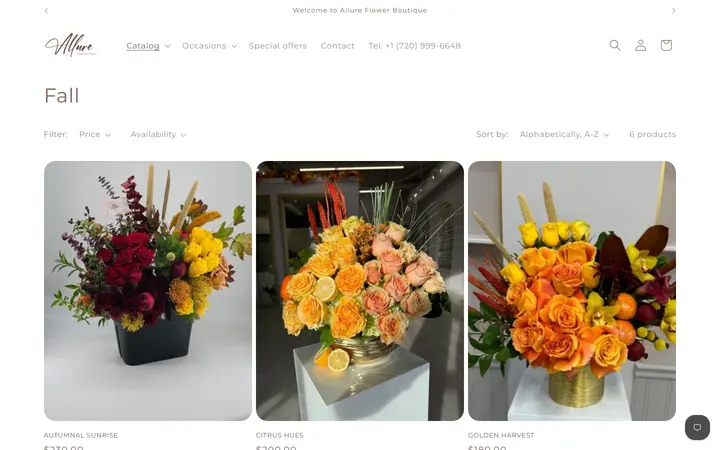 /collections/fall — Allure Flower Boutique
