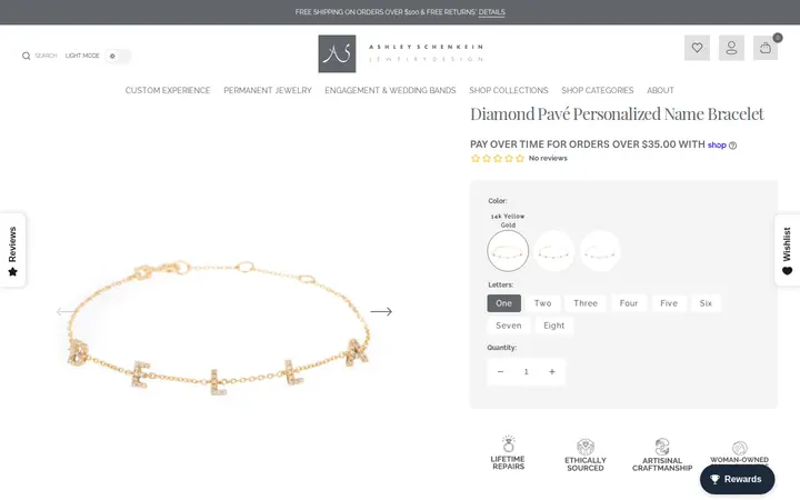 /collections/personalized-collection/products/diamond-pave-personalized-name-bracelet — Ashley Schenkein Jewelry Design