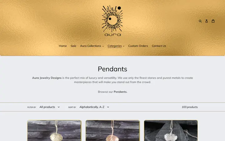 /collections/pendants — Aura Jewelry Designs