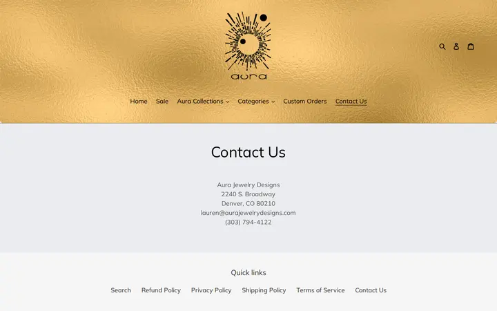 /pages/contact-us — Aura Jewelry Designs