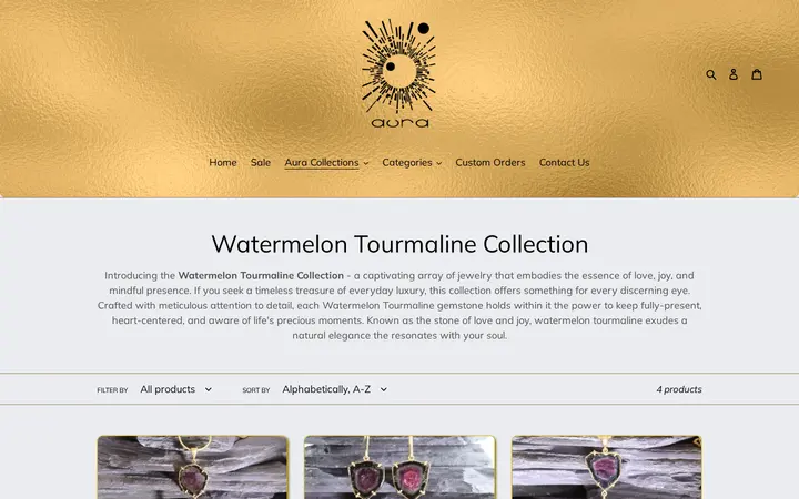 /collections/watermelon-tourmaline-collection — Aura Jewelry Designs