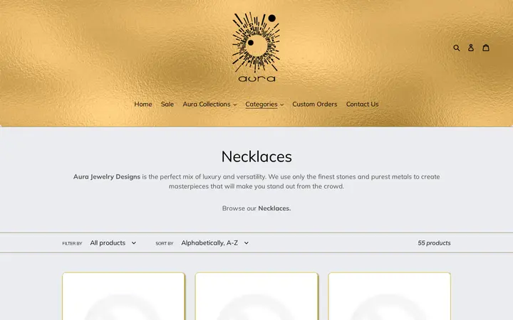 /collections/necklaces — Aura Jewelry Designs