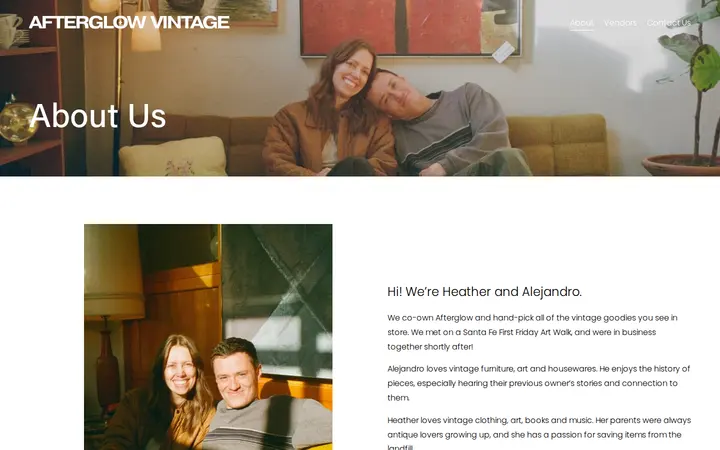 /about — Afterglow Vintage
