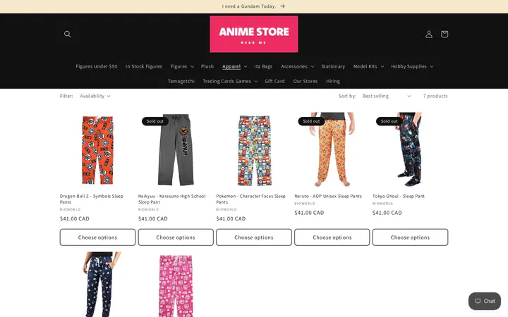 /collections/loungewear — Anime Store Near Me