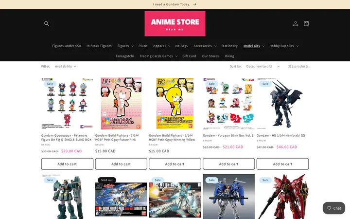 /collections/gundam — Anime Store Near Me