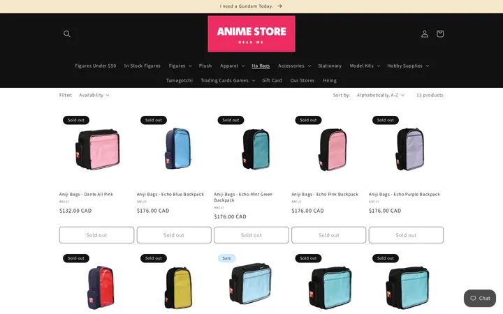 /collections/ita-bags — Anime Store Near Me