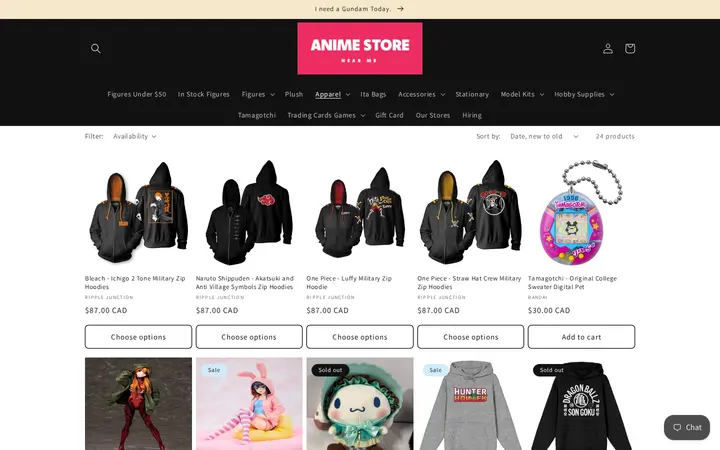 /collections/hoodies — Anime Store Near Me
