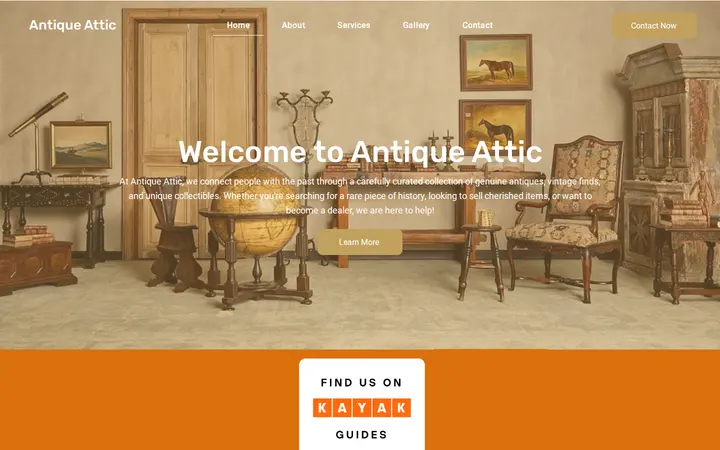 Website of Antique Attic