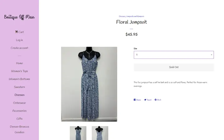 /collections/dresses/products/floral-jumpsuit — Boutique Off Main