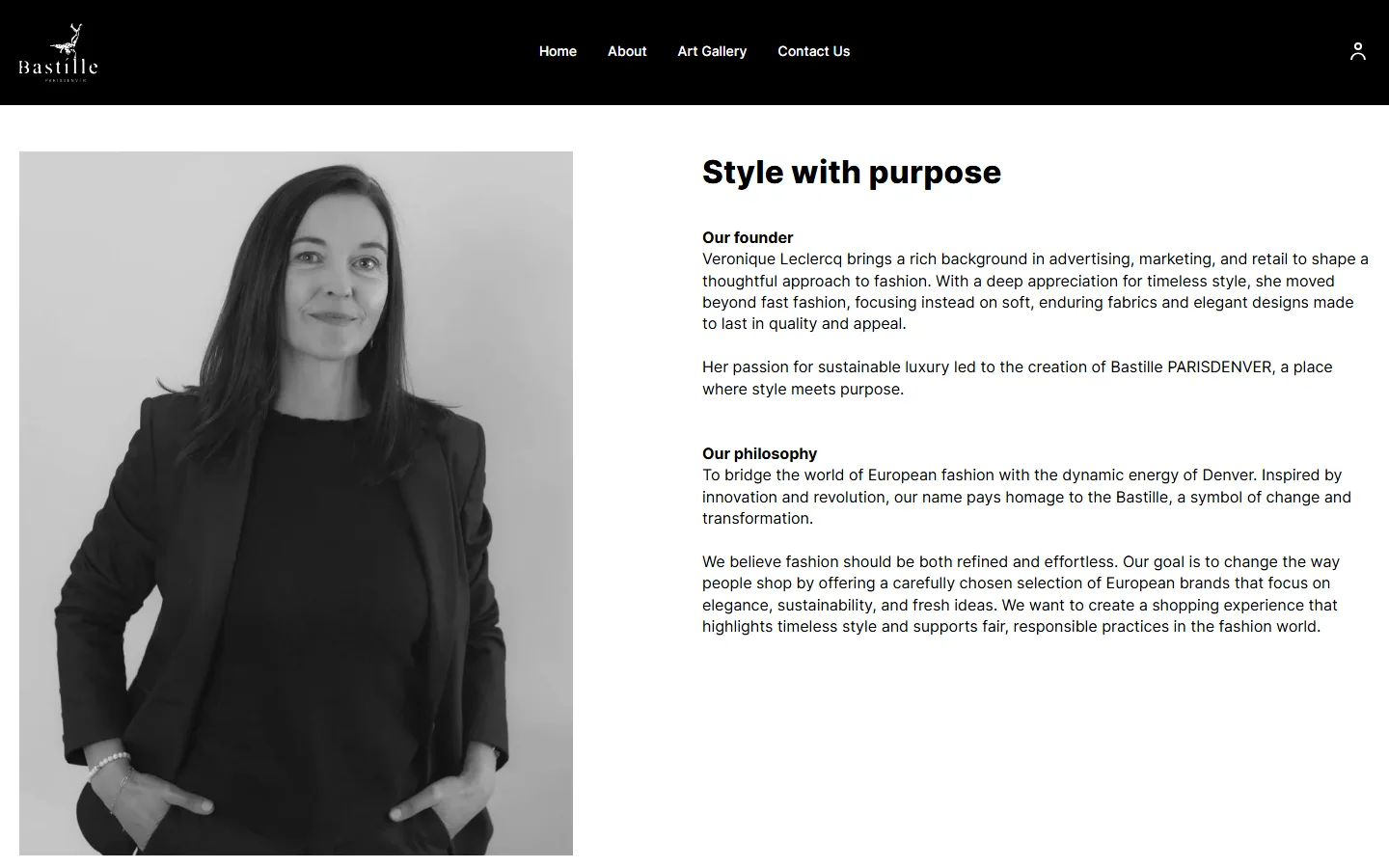 Captured website of Bastille PARISDENVER