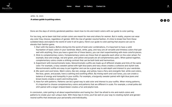 /s/stories/a-unisex-guide-to-pairing-colors — Bastille PARISDENVER
