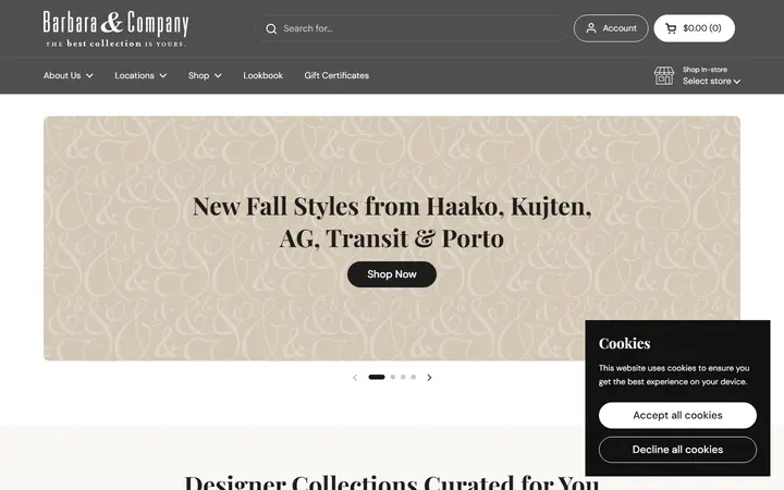 Website of Barbara & Company
