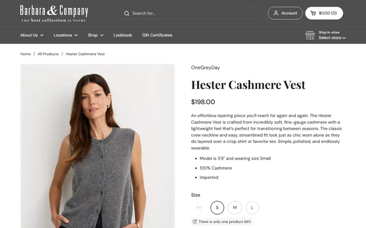 /collections/shop/products/hester-cashmere-vest — Barbara & Company