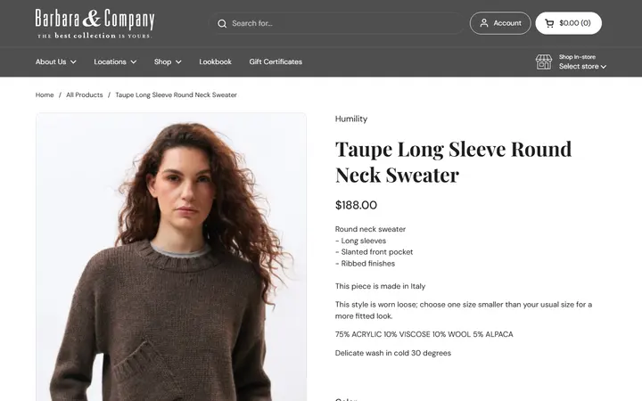 /collections/shop/products/taupe-long-sleeve-round-neck-sweater — Barbara & Company