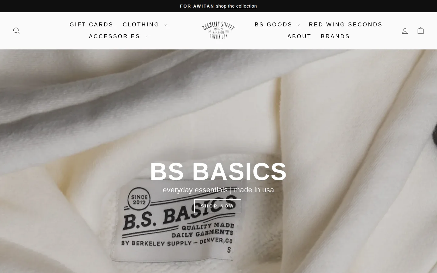 Captured website of Berkeley Supply Company