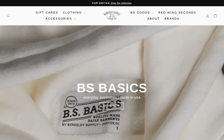 Website of Berkeley Supply Company