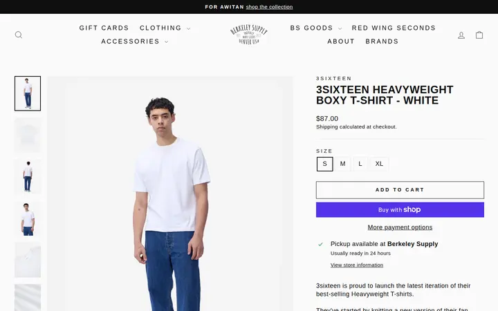 /collections/shopall/products/3sixteen-heavyweight-boxy-t-shirt-white — Berkeley Supply Company