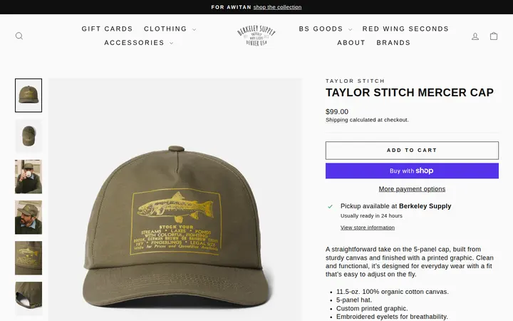 /collections/shopall/products/taylor-stitch-mercer-cap — Berkeley Supply Company