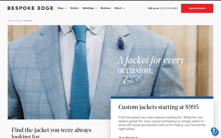 /shop/jackets — Bespoke Edge
