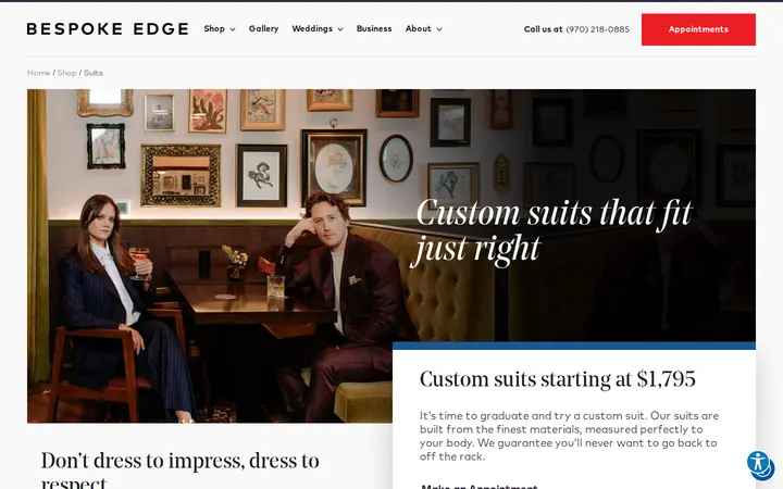 /shop/suits — Bespoke Edge