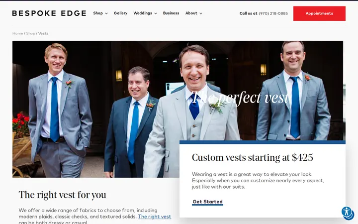 /shop/vests — Bespoke Edge