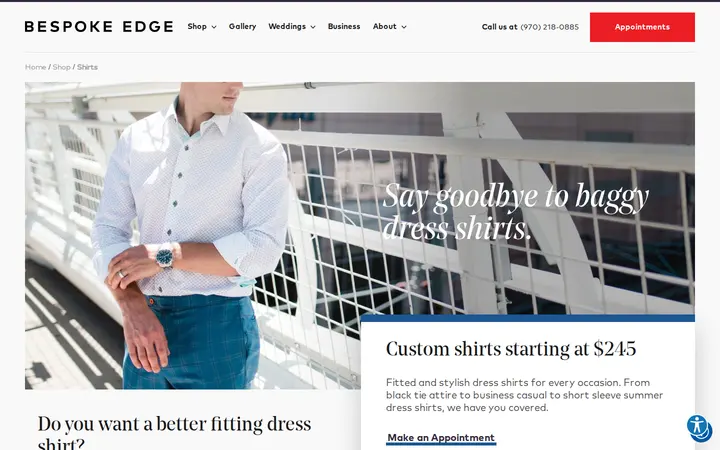 /shop/shirts — Bespoke Edge