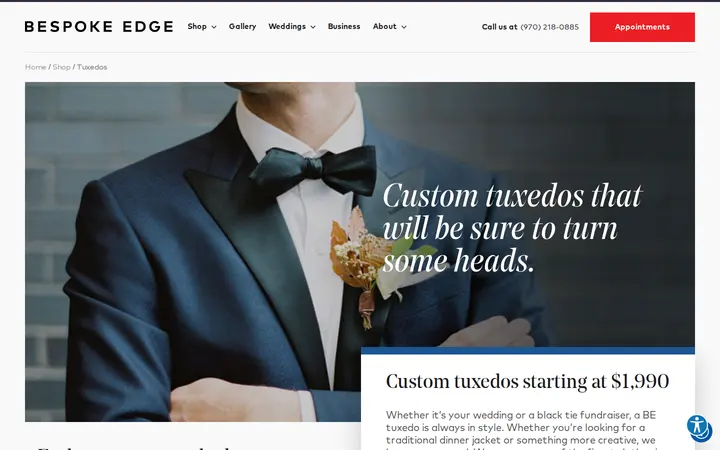/shop/tuxedos — Bespoke Edge