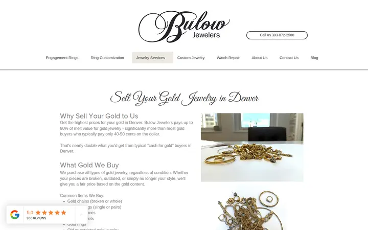 /jewelry-services/sell-gold-jewelry-denver — Bulow Jewelers Custom Jewelry Store