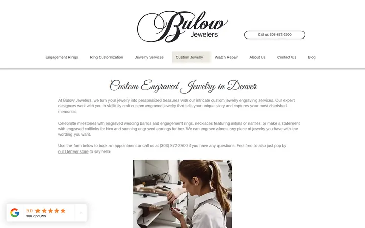 /custom-jewelry/custom-engraved-jewelry — Bulow Jewelers Custom Jewelry Store