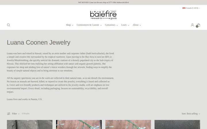 /collections/luana-coonen-jewelry — Balefire Goods