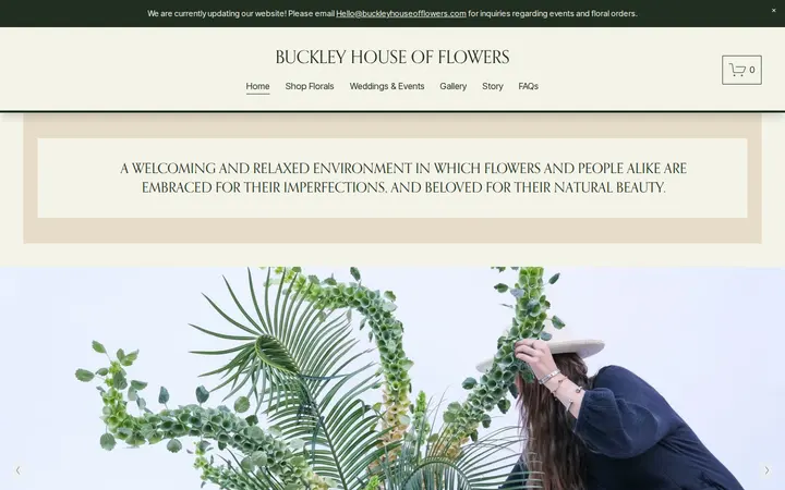 Website of Buckley House of Flowers