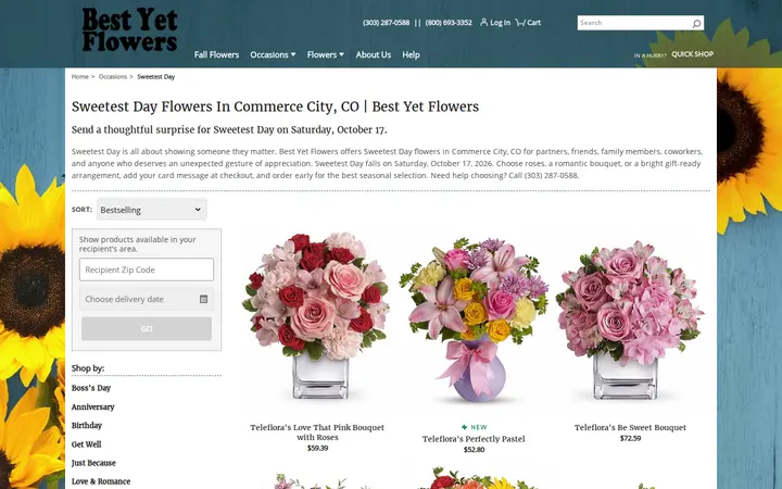 /sweetest-day/cat1080017 — Best Yet Flowers