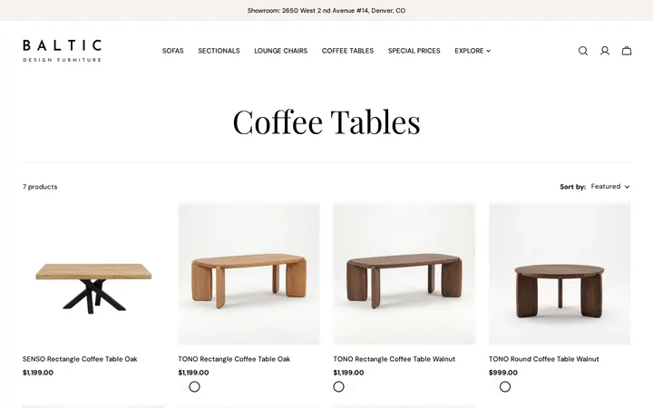 /collections/coffee-tables — Baltic Design Furniture - Modern European Sofas