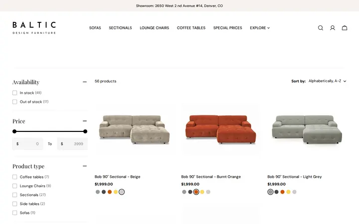 /collections/all — Baltic Design Furniture - Modern European Sofas