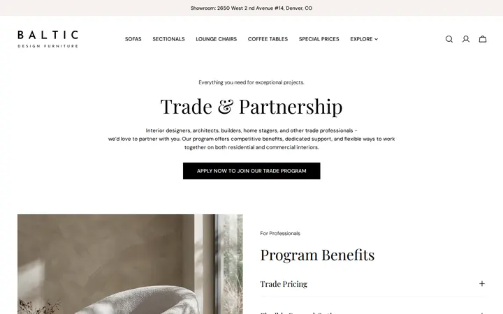 /pages/trade-program — Baltic Design Furniture - Modern European Sofas