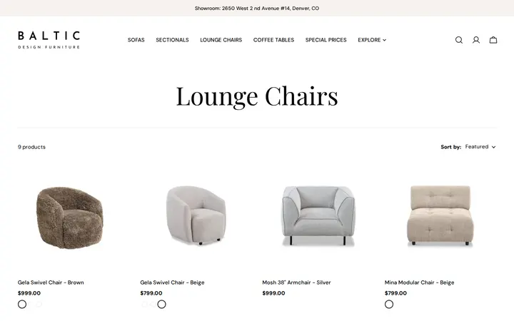 /collections/lounge-chairs — Baltic Design Furniture - Modern European Sofas