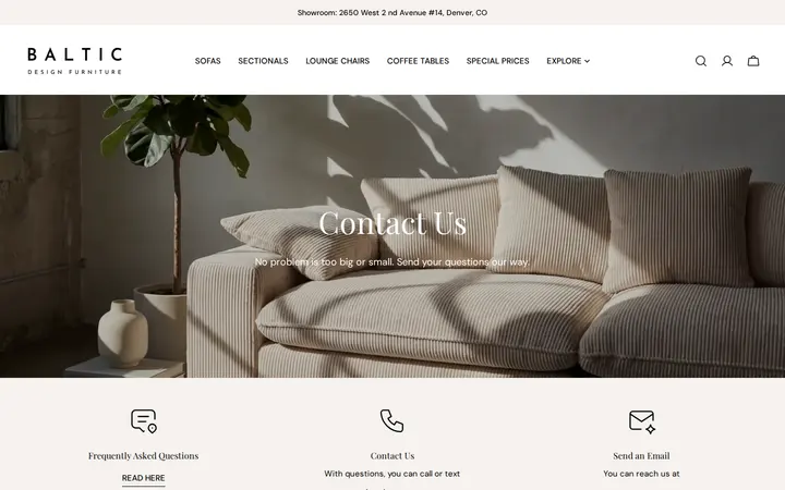 /pages/get-in-touch — Baltic Design Furniture - Modern European Sofas