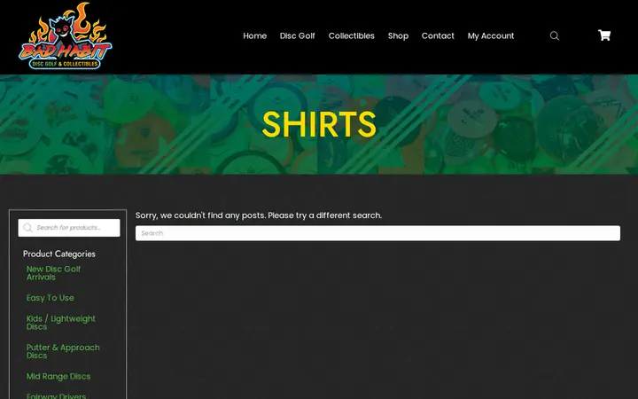 /product-category/disc-golf/apparel-disc-golf/disc-golf-apparel-disc-golf/shirts-disc-golf — Bad Habit Disc Golf & Collectibles