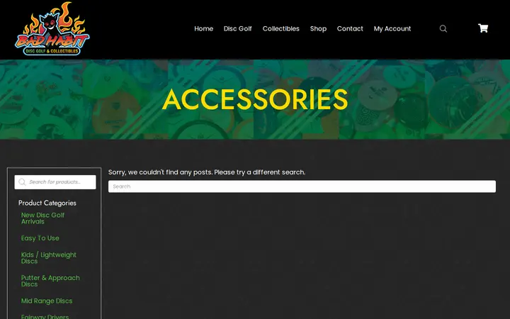 /product-category/disc-golf/accessories — Bad Habit Disc Golf & Collectibles