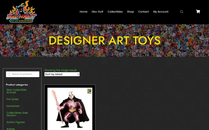 /product-category/collectibles/designer-art-toys — Bad Habit Disc Golf & Collectibles