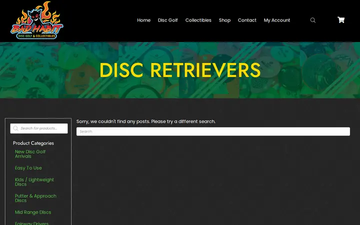 /product-category/disc-golf/accessories/discretrievers — Bad Habit Disc Golf & Collectibles