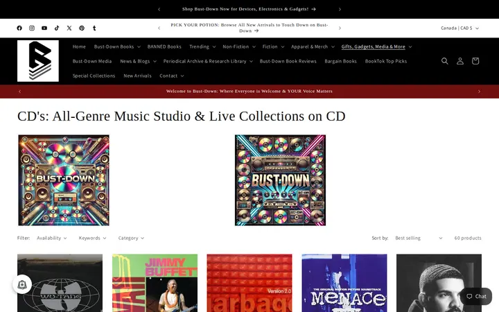 /collections/cd-music-studio-live-story — Bust-Down Books